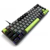 Teclado mecánico MEDIA-TECH MT1260 Red Core MX60, factor de forma 60%, interruptores CHERRY MX Red, iluminación RGB, USB, verde
