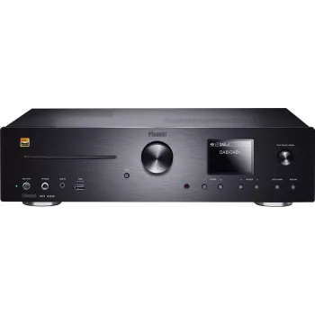 Receptor estéreo Magnat MC 400 — 2.0 canales, 40 W por canal, reproductor de CD, Wi-Fi, Bluetooth, DAB/FM, Ethernet (negro)