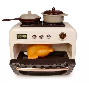 Horno de juguete Artyk 180507 con luz – aparato de juego infantil para sets de juego de rol