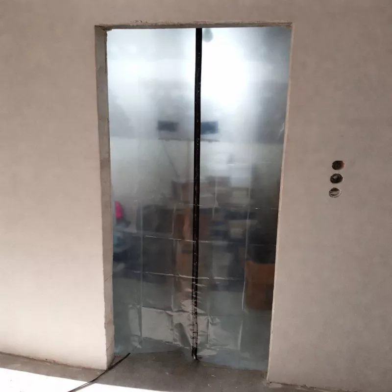 Puerta antipolvo para reformas, cortina antipolvo 220X110 recta