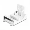 Caja de distribución de fibra óptica DeLOCK FTTH montaje de pared interior 8 puertos blanca