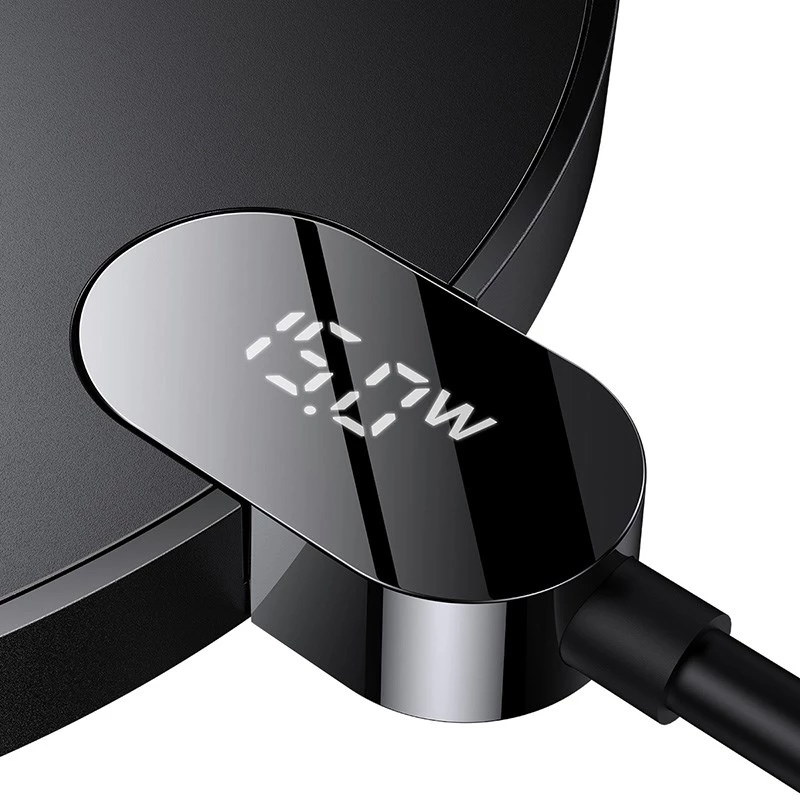 Cargador Baseus CCED000001 para dispositivos móviles auriculares, smartphone negro USB carga inalámbrica para interiores