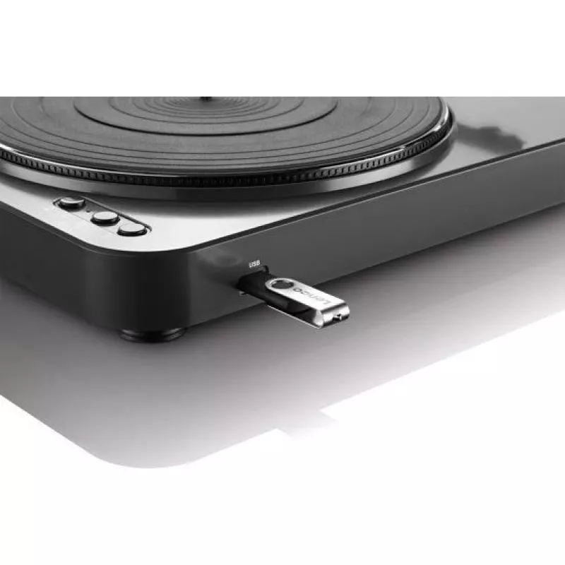 Tocadiscos con transmisión por correa Lenco LBT-120BK Negro Semiautomático