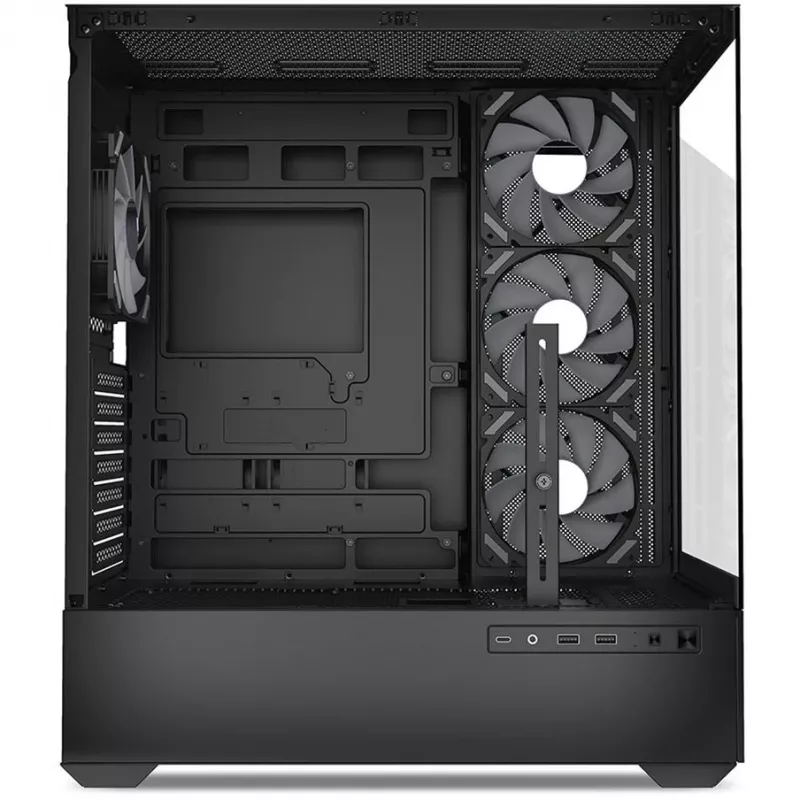 Caja de PC Sharkoon AK6 RGB, ATX, Negra