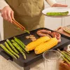 Parrilla de mesa Magnet 1800, plancha eléctrica negra/plata, 1.800 vatios