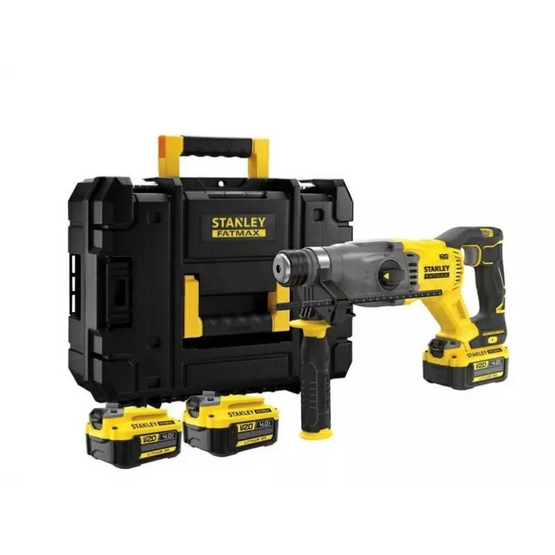 STANLEY martillo perforador SDS+ 18V V20 2x4Ah MALETÍN