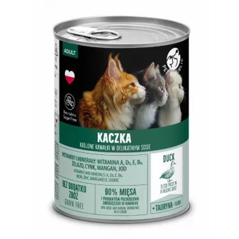 Comida húmeda para gatos PetRepublic PET REPUBLIC Adult pato 400 g, sin cereales monoproteico