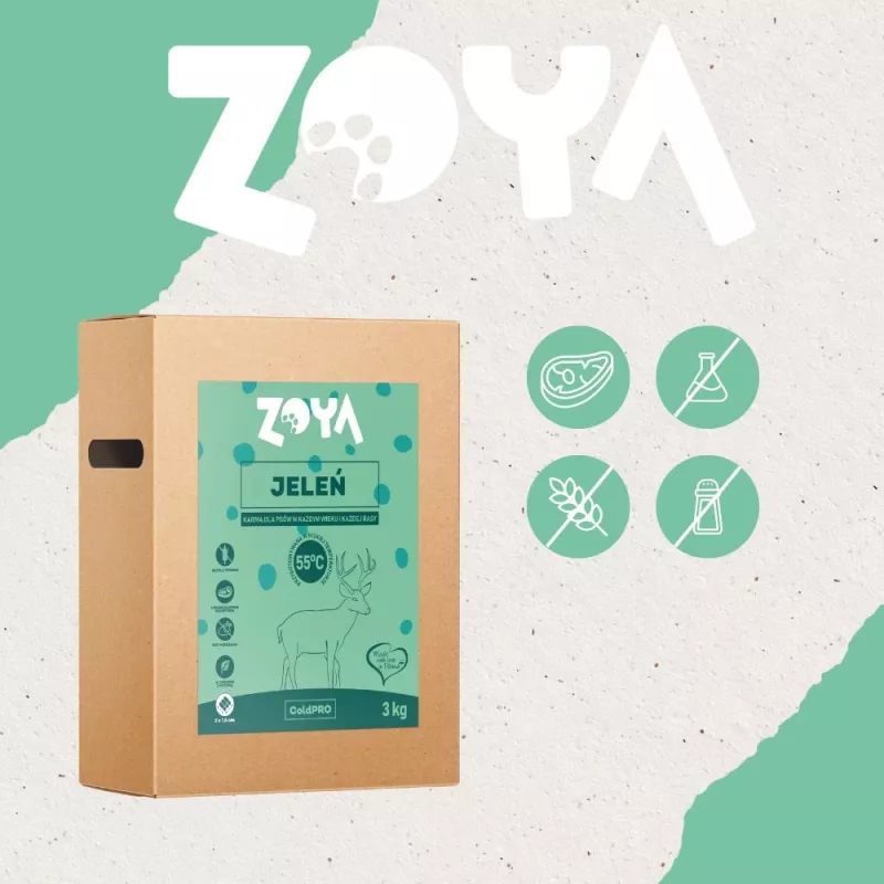 ZOYA ColdPRO comida seca para perros, ciervo, 3 kg