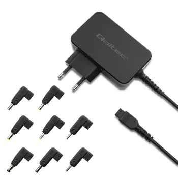 Fuente de alimentación QOLTEC universal 30W con 8 conectores intercambiables