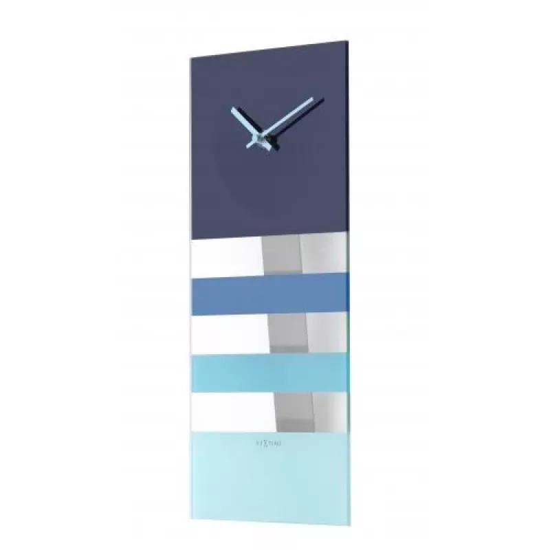 NeXtime Reloj 2855bl Bold Stripes, 38x19 cm, pared, azul