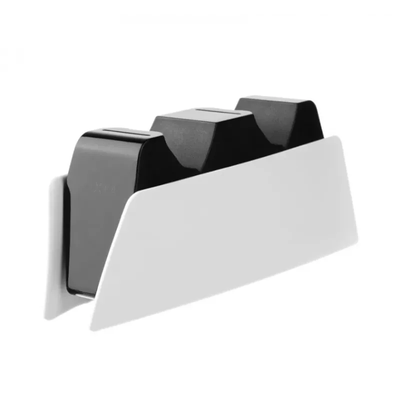 Base de carga FIXED FIXPS5-DCC-BW para PlayStation 5 con cable negra blanca