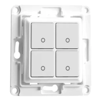 Interruptor de pared Shelly 4 Blanco Tipo de control Botones Compatibilidad Shelly 1 Shelly i4 Shelly 2.5 Serie Shelly Plus