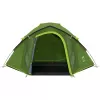 Carpa de cúpula Coleman Darwin 4 Plus Blackout — carpa túnel para 4 personas con vestíbulo, verde oscuro/verde claro