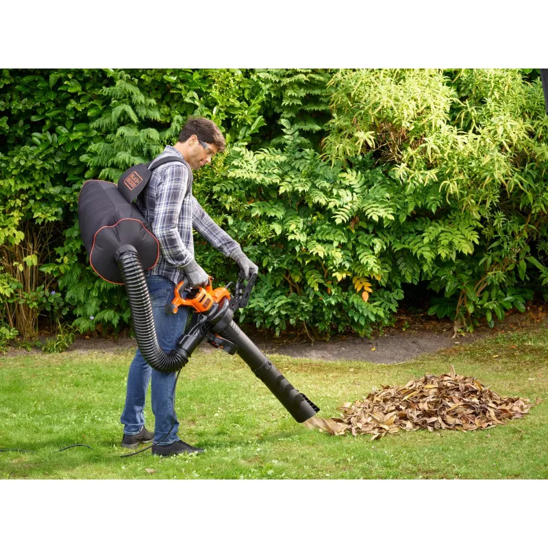 Black & Decker BEBLV301-QS soplador/aspirador de hojas 3 en 1, 3000 W