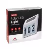 Luz solar LED de exterior para número de casa MACLEAN MCE172 – iluminación nocturna solar para visibilidad de la dirección