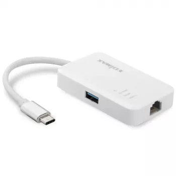 Dock para portátil/replicador de puertos Edimax EU-4308 USB 3.2 Gen 1 (3.1 Gen 1) Type-C Blanco