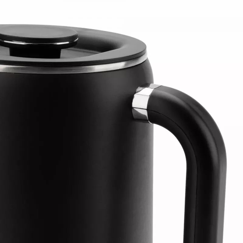 Jata JEHA1575 hervidor eléctrico, 1,7 l, 1500 W, 5 ajustes de temperatura, negro/acero inoxidable