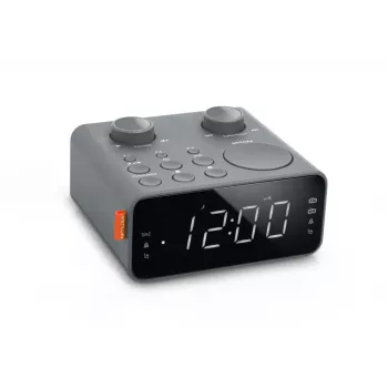 Radio reloj despertador doble alarma Muse Dual Alarm Clock Radio | M-17 LG | función despertador | entrada AUX