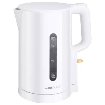 Hervidor de agua eléctrico CLATRONIC WK 3835 — 1,7 l, 2200 W, blanco