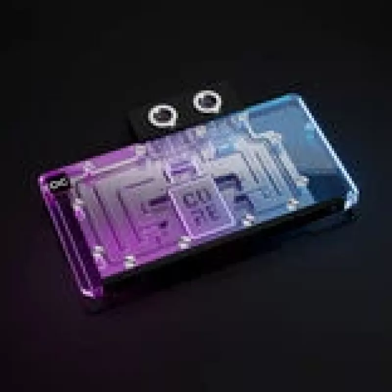 Bloque de refrigeración líquida Alphacool Core RX 9070 XT Swift+ Transparente Cromo para GPU