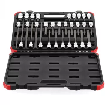 Juego de vasos Gedore R68003030 — accionamiento de 1/2 pulgadas, juego de 30 piezas de destornilladores de vaso y accesorios