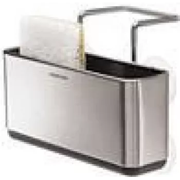 Escurridor de fregadero simplehuman, estrecho, acero inoxidable cepillado (KT1134)