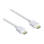 Cable HDMI® de alta velocidad con Ethernet, conectores chapados en oro, conector A a conector A, blanco, 0,5 m, Good Connections®