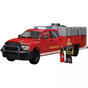 Juguete de construcción Cobi RAM 3500 camión de bomberos COBI-24612 set 2 en 1
