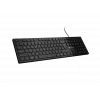 Teclado multimedia fino con cable NATEC HERRING — negro, distribución de perfil bajo, teclas multimedia