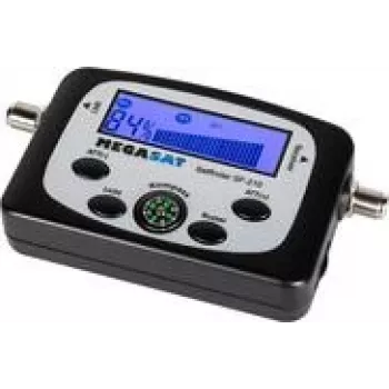 Medidor de señal de satélite Megasat SF 210 con indicador de intensidad y calidad de señal