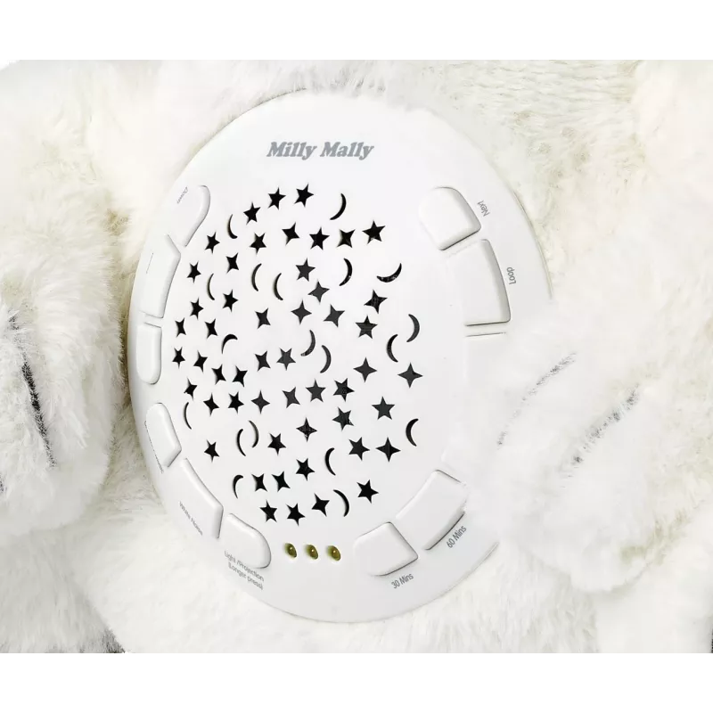 Juguete proyector de peluche Milly Mally Oso 5656 con luz suave para la habitación infantil