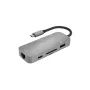Hub USB Terratec Connect C8 USB 2.0 Type-C gris