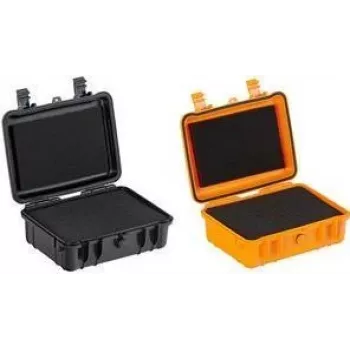 Maletín de transporte protector allit DinoPlus Outdoor F 9 — carcasa rígida de ABS, espuma interior, negro