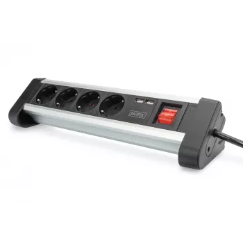 Regleta de enchufes Digitus DA-70614 con 2 puertos USB
