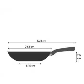 Wok Tefal So Light 28 cm — inducción, antiadherente, ligero