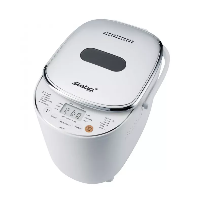 Máquina de hacer pan BM 3 (blanco/plata, 600 vatios, para panes de hasta 750 g)