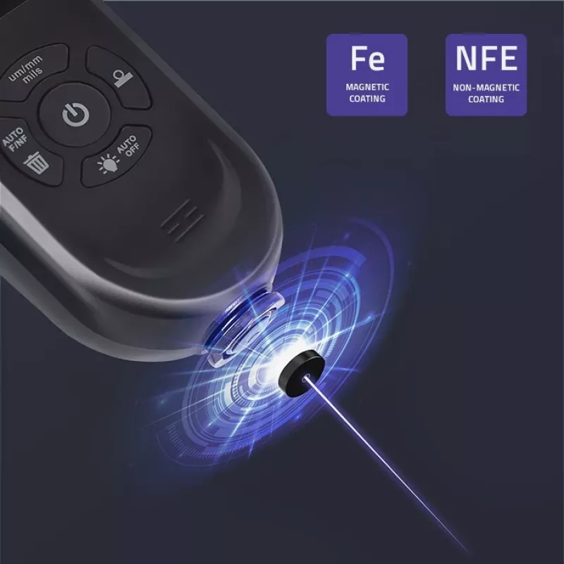Medidor de espesor de capas QOLTEC 50646 LCD 0–2000 µm