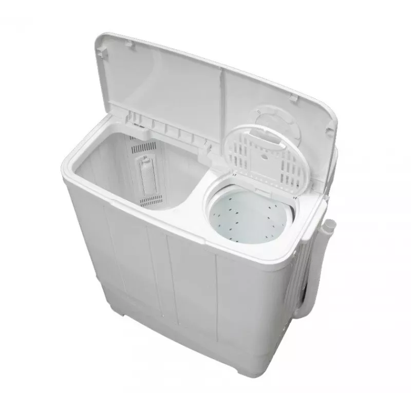 Lavadora semiautomática Ravanson XPB-700 — carga superior, capacidad 4 kg, centrifugado 1400 rpm, blanca