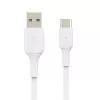 Cable USB Belkin CAB001BT3MWH 3 m USB-A USB-C blanco