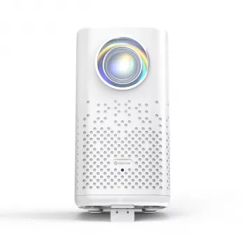 Denver PR-4700 Proyector portátil de corta distancia con batería, 150 lúmenes ANSI, LCD