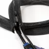 Tubo para cables LogiLink con cremallera, 2,0 m, gris de poliéster, resistente a la abrasión, a la tracción y a la deformación, resistente a los impactos, - 1 ud. (KAB0074)