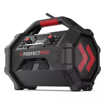 Radio de obra portátil PerfectPro ROCKTAGON 18V — radio de obra a batería