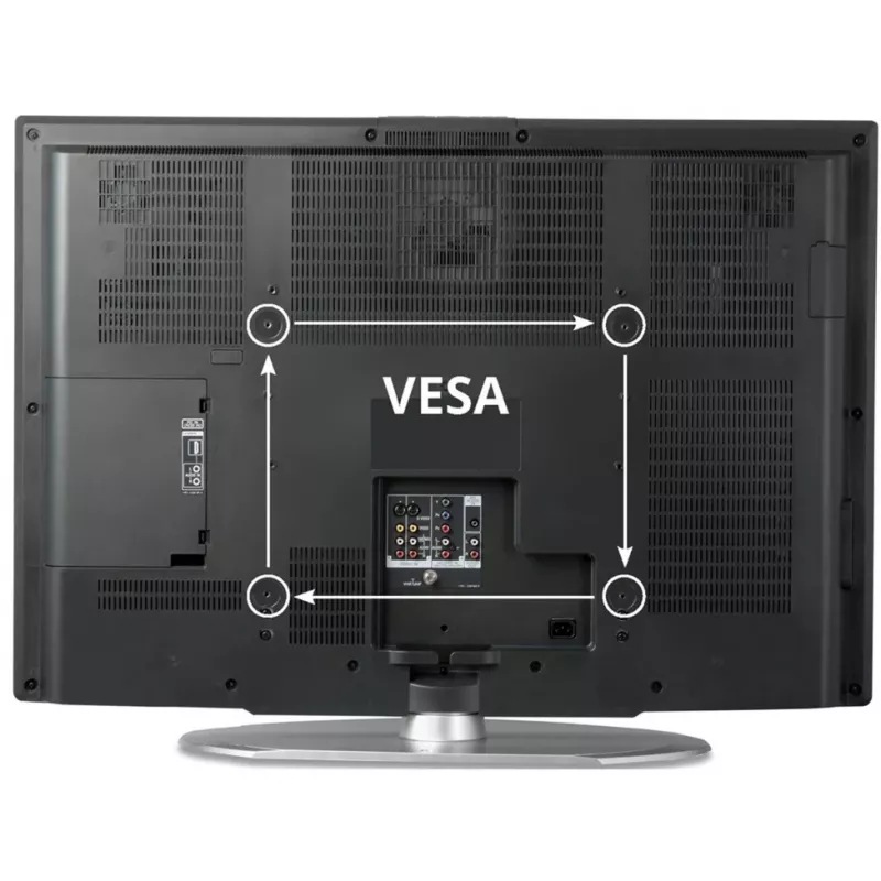 Adaptador VESA Goobay Wentronic para soporte de pared de TV, Negro - para ampliar las medidas VESA de un soporte de pared de TV (63267)