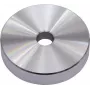 Omnitronic Puck Pieza central para singles de vinilo, aluminio, plata