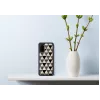 Funda protectora iKins para Samsung Galaxy S20 – textura de pirámides, negra
