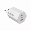 Cargador CANYON HEXAGON 65 GaN 65W 2xPD 1xQC EU blanco CND-CHAHEX65W