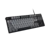 Teclado gaming NATEC Fury Kanabo K2 US blanco retroiluminado mecánico negro-gris