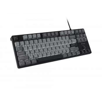 Teclado gaming NATEC Fury Kanabo K2 US blanco retroiluminado mecánico negro-gris