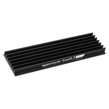 Disipador Aqua-Computer kryoM.2 — aluminio/acero inoxidable, 70×24×9 mm