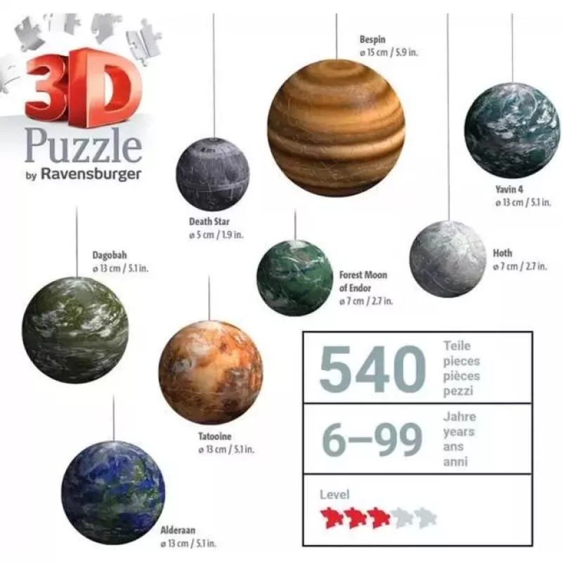 Puzle 3D Ravensburger 11577 Star Wars 531 piezas